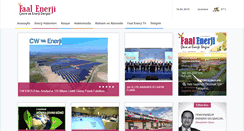 Desktop Screenshot of faalenerjidergisi.com